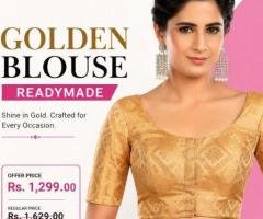 Buy Golden Blouse Readymade Online at Best Price