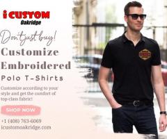 Buy Your Custom Embroidered Polo T-Shirts Only at iCustom Oakridge