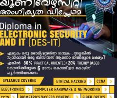 UNIVERSITY CERTIFIED DIPLOMA IN ELECTRONIC SECURITY & IT (DES-IT)