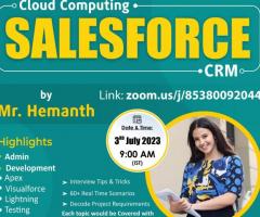 Attend an Online Free Demo On Salesforce CRM By Mr. Hemanth.