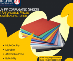 Buy PP Corrugated Sheets @ Affordable Prices from Manufacturer