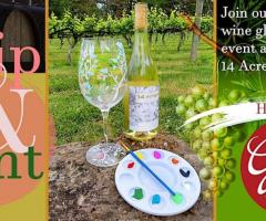 Sip and Paint at 14 Acres- explore creativity