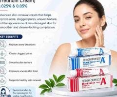 Retino A Cream | Tretinoin Cream 0.025, 0.050 for Clear Looking Skin