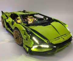 Buy LED Lighting kit for 42115 Lamborghini Sian - Liteupblock.Com - 1