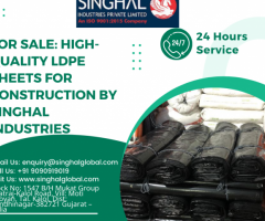 For Sale: High-Quality LDPE Sheets for Construction by Singhal Industries