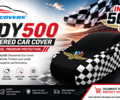 Indy500 Checkered Car Cover