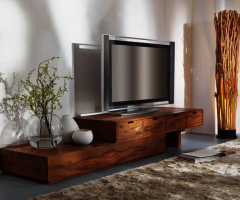 Modern Wooden TV Unit Design for Hall & Living Room