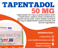 Buy Tapentadol 50 mg Tablets Online - Effective Pain Relief at Your Fingertips!