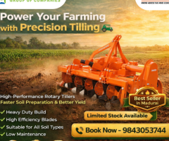 Authorized Shaktiman Rotary Tiller Dealer in Madurai  Built for Maximum Productivity