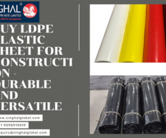 Buy LDPE Plastic Sheet for Construction - Durable and Versatile