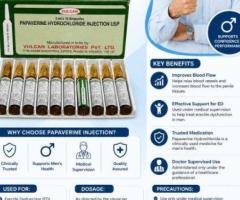 Papaverine Injection (Papaverine Hydrochloride) | Erectile Dysfunction Treatment for Men