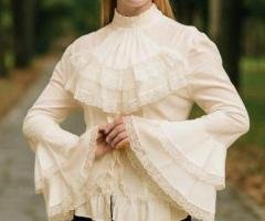 Victorian Blouse for Women | Vintage Lace & Steampunk Victorian Blouses | TudorDressing
