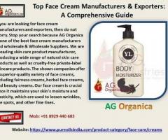 Top Face Cream Manufacturers & Exporters: A Comprehensive Guide