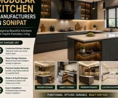 Best Modular Kitchen Manufacturers in Sonipat with Custom Designs