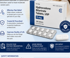 Buy Hydrocodone Online to Block Your Moderate to Severe Pain, Alabama, USA