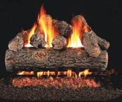Buy Golden Oak Designer Plus 24" Vented Gas Log Set with G45 Triple T Ember Burner by Real Fyre