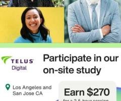 Paid In-Person Research Study — Openings in Glendale, Los Angeles & San Jose
