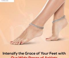 gold anklets for women
