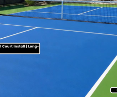 Pickleball court install