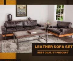 Buy Leather Sofa Set: Classic Luxury and Comfort Combined