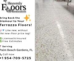 Professional Floor Refinishing For Terrazzo Restoration Near Palm Beach Gardens, FL