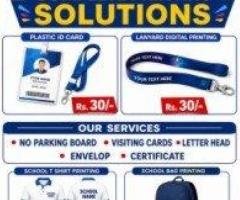 School ID Card Rs. 15/- | Brochures | Flyers | Stickers | Rubber Stamps | 501