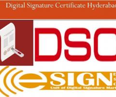 Digital Signature Certificate Service Provider in Hyderabad