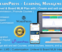 Board and Unilevel MLM LearnPress - Interactive Video Commission (LMS) System