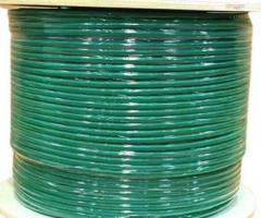 Cat6A Plenum CMP 750Mhz Network Ethernet Solid Cable Green