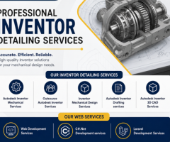 Inventor Detailing Services for Accurate Mechanical Modeling and Drafting in the US