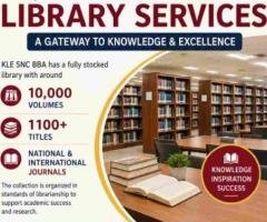 KLE SNC Library Services - bba colleges in bangalore direct admission
