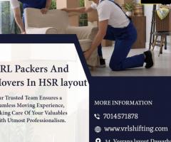 Get VRL packers and movers in HSR layout Bangalore