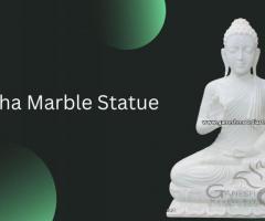 Buddha Marble Statue-White Marble Buddha Statue