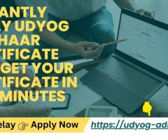 Instantly apply Udyog Aadhaar Certificate and get your certificate in few minutes.