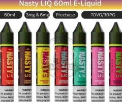Buy Nasty LIQ 60ml Freebase E-Liquid Online in Dubai – Best Flavours Available