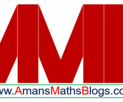 Amans Maths Blogs - 1