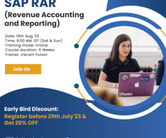 SAP S4 HANA  RAR Online Training in Hyderabad, Bengaluru, Mumbai & Pune