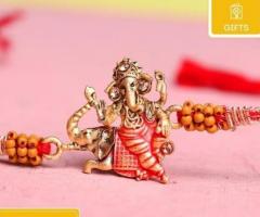 Beautifully Crafted Ganesha Metal Rakhi