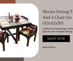 Shop 4-Seater Dining Tables: Perfectly Sized for Cozy Gatherings!