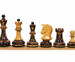 Royal chess mall-Library Combo Chess Set - Staunton Chess Pieces + Board - 1