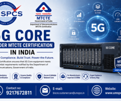 5G Core Under MTCTE Certification in India