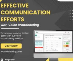 EFFECTIVE COMMUNICATION EFFORTS with Voice Broadcasting