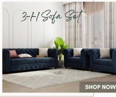 Buy 3+1+1 Sofa Sets: Enhance Comfort and Style with Nismaaya Decor