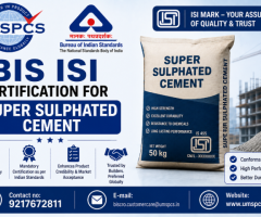 BIS ISI Certification for Super Sulphated Cement