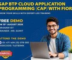 SAP BTP CAP Free Demo with Real-Time Project Training