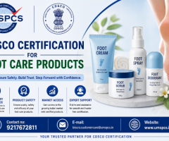 CDSCO Certification for Foot Care Products
