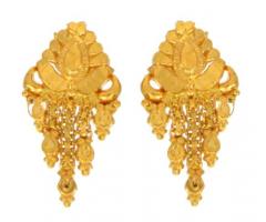 22ct Gold Earrings | Length 21.63mm