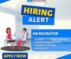 Hr Recruiter Job At Edutech It Consulting And Hr Services - Tamil Nadu-chennai - 1