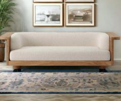 Buy White Oak Wood Sofa to upgrade your living spaces into haven - 1