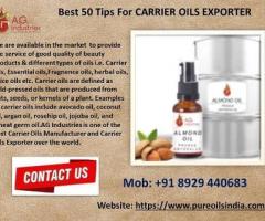 Best 50 Tips For Carrier Oils Exporter